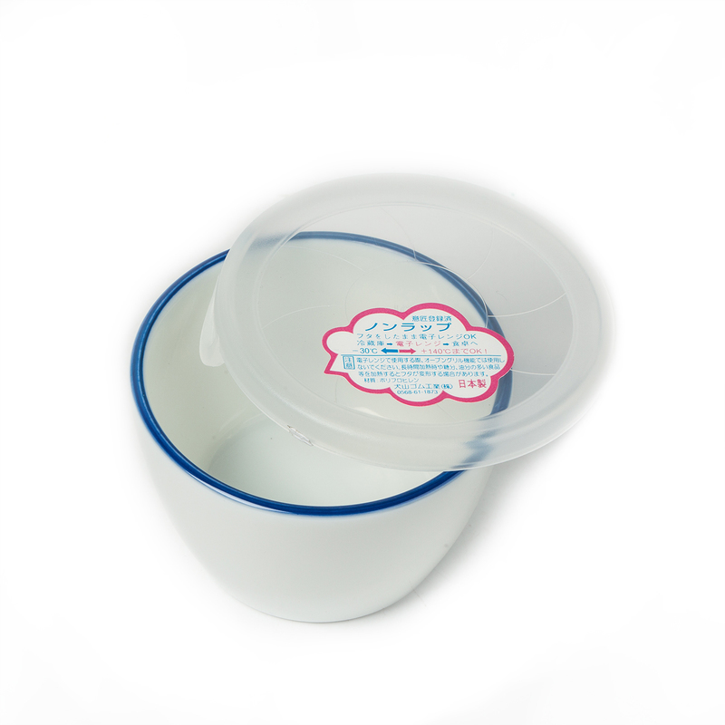日本原产AITO美浓烧陶瓷保鲜碗带盖300ML 【Daily系列】白色
