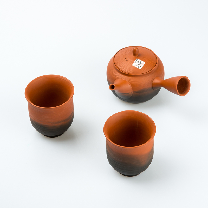 日本AITO玉光窑手作朱泥茶壶茶杯茶具3件套【常滑烧】朱黑- Aito陶瓷 