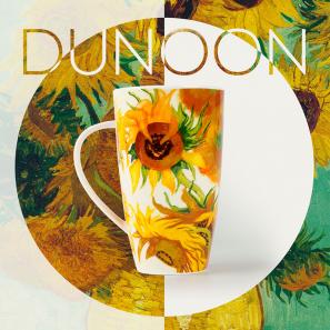 DUNOON 英国丹侬Dunoon骨瓷马克杯世界名画向日葵