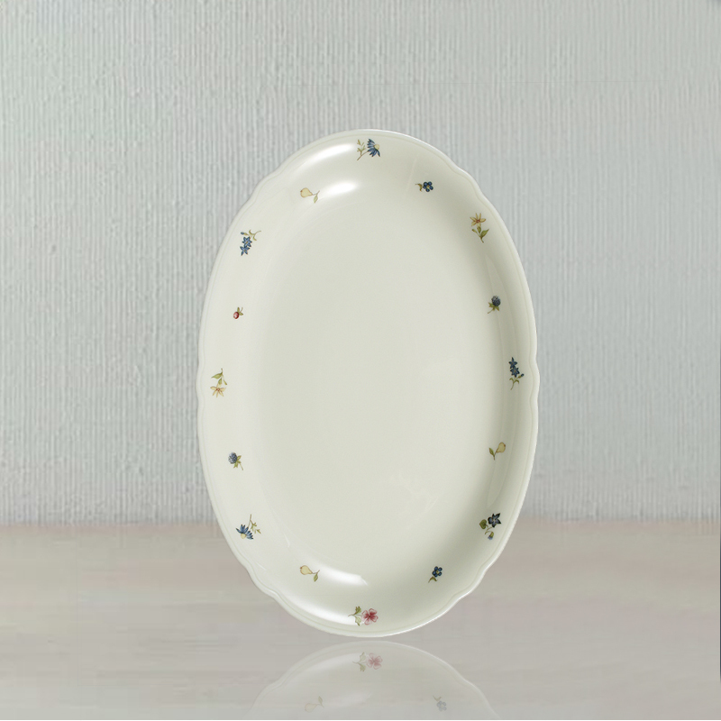 德国Seltmann Weiden陶瓷餐盘 彩色小花系列西餐具31cm