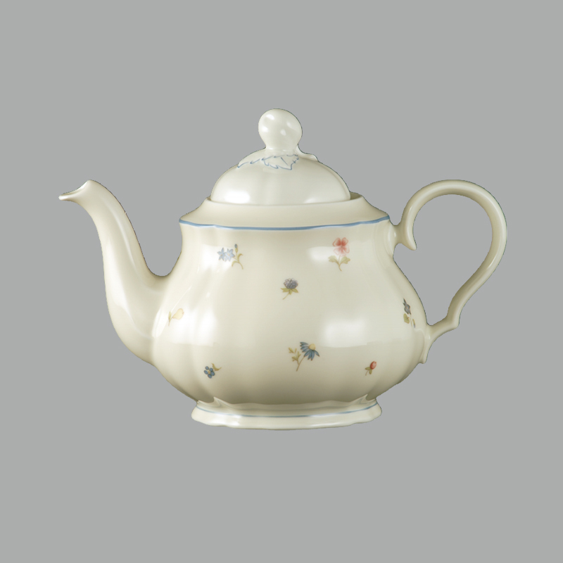 德国原产Seltmann Weiden陶瓷茶壶 水壶彩色小花系列1100ml