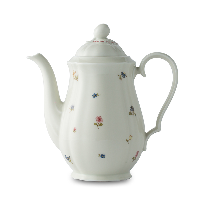德国原产SeltmannWeiden陶瓷咖啡壶 茶壶水壶彩色小花系列1150ml