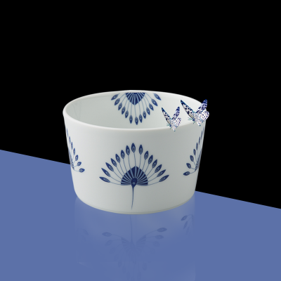 德国原产Seltmann Weiden陶瓷小碗  蓝色律动系列蓝色13*8cm