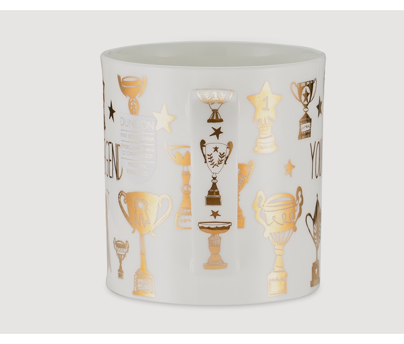 英国原产丹侬Dunoon骨瓷杯荣誉殿堂系列一代传奇马克杯侧面