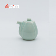 日本原产AITO美浓烧瓷器酱油罐 haas食味绿色